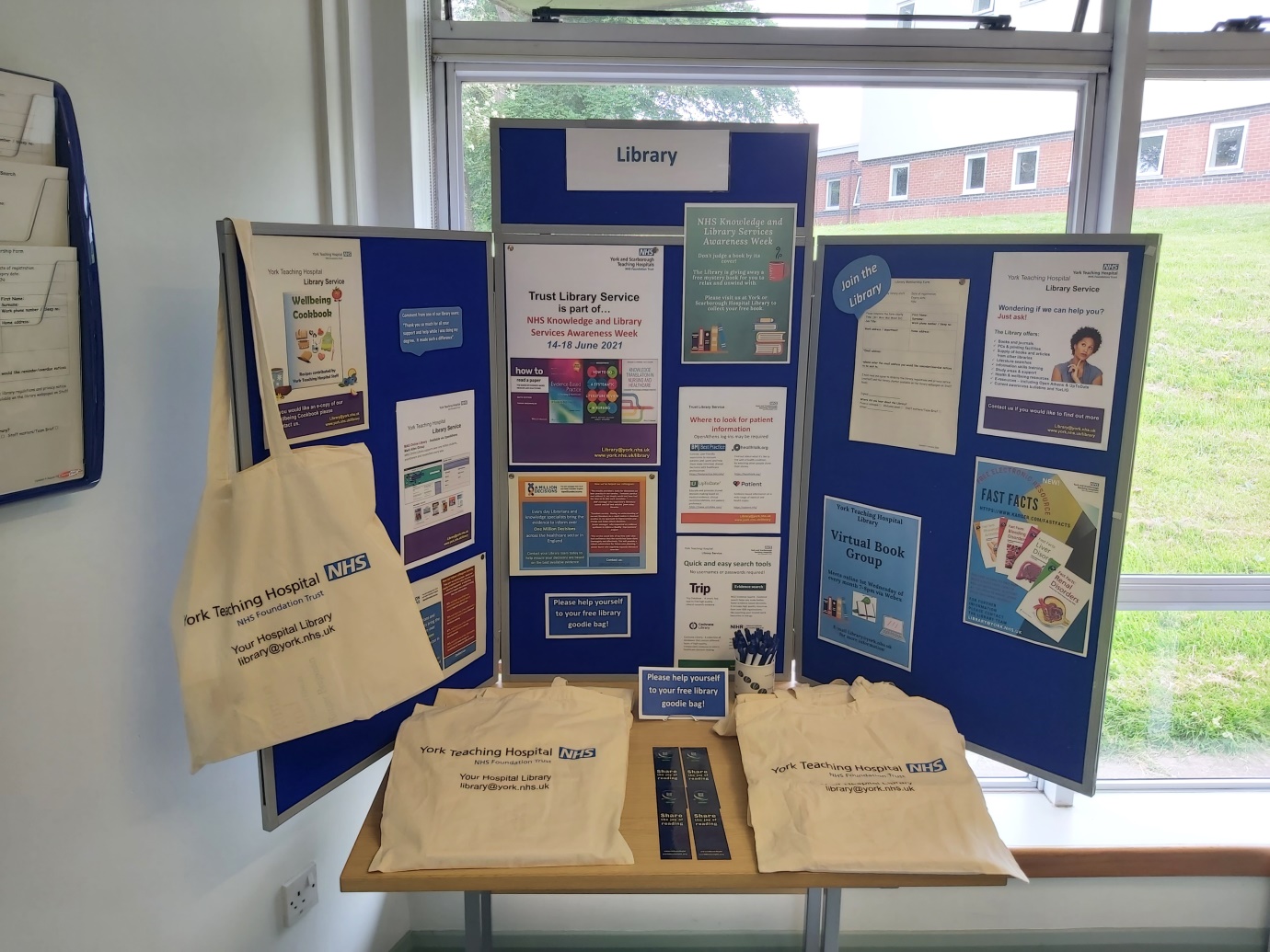 Scarborough Hospital library display