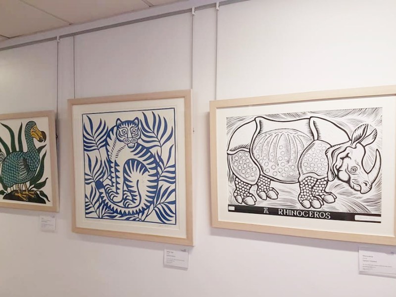 Gerard Hobson lino print  exhibition at York&nbsp;Hospital