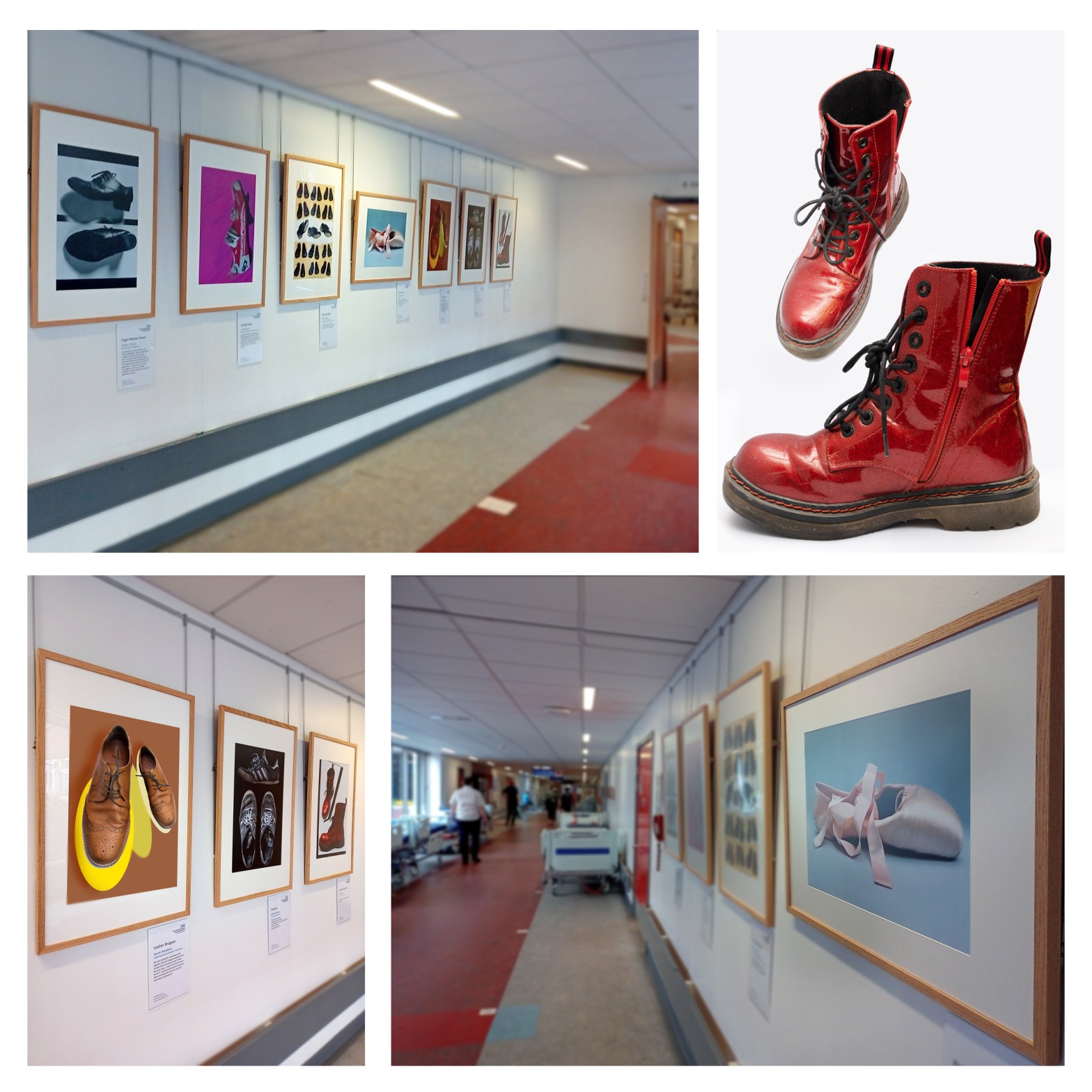 Photo montage of photographs from Stepping Out exhibtion